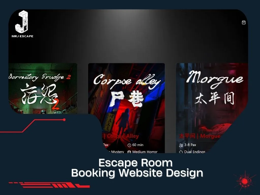 Escape-Room-Booking-Website-Design